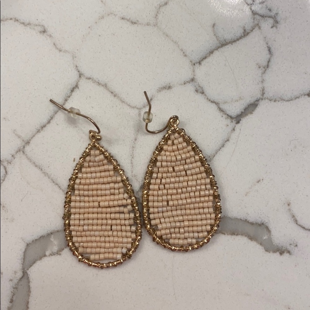 Beaded dangle earrings